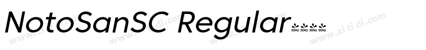 NotoSanSC Regular字体转换